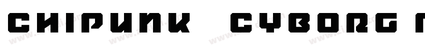 chipunk   Cyborg Reg字体转换